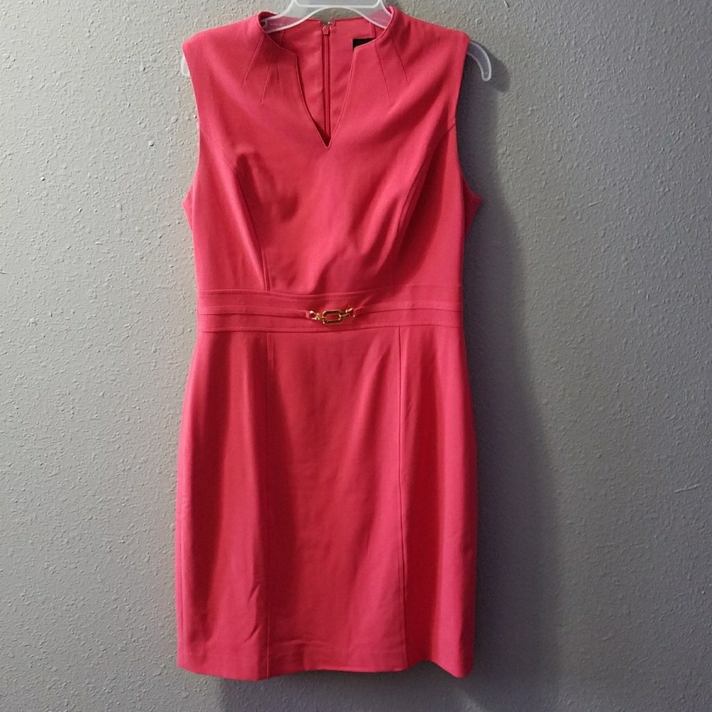 Woman's coral sheath dress size 10